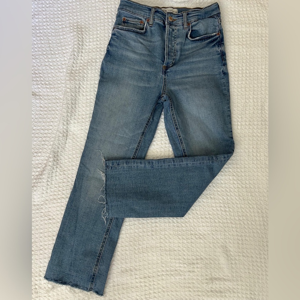 Zara Women's Straight Jeans - Blue
